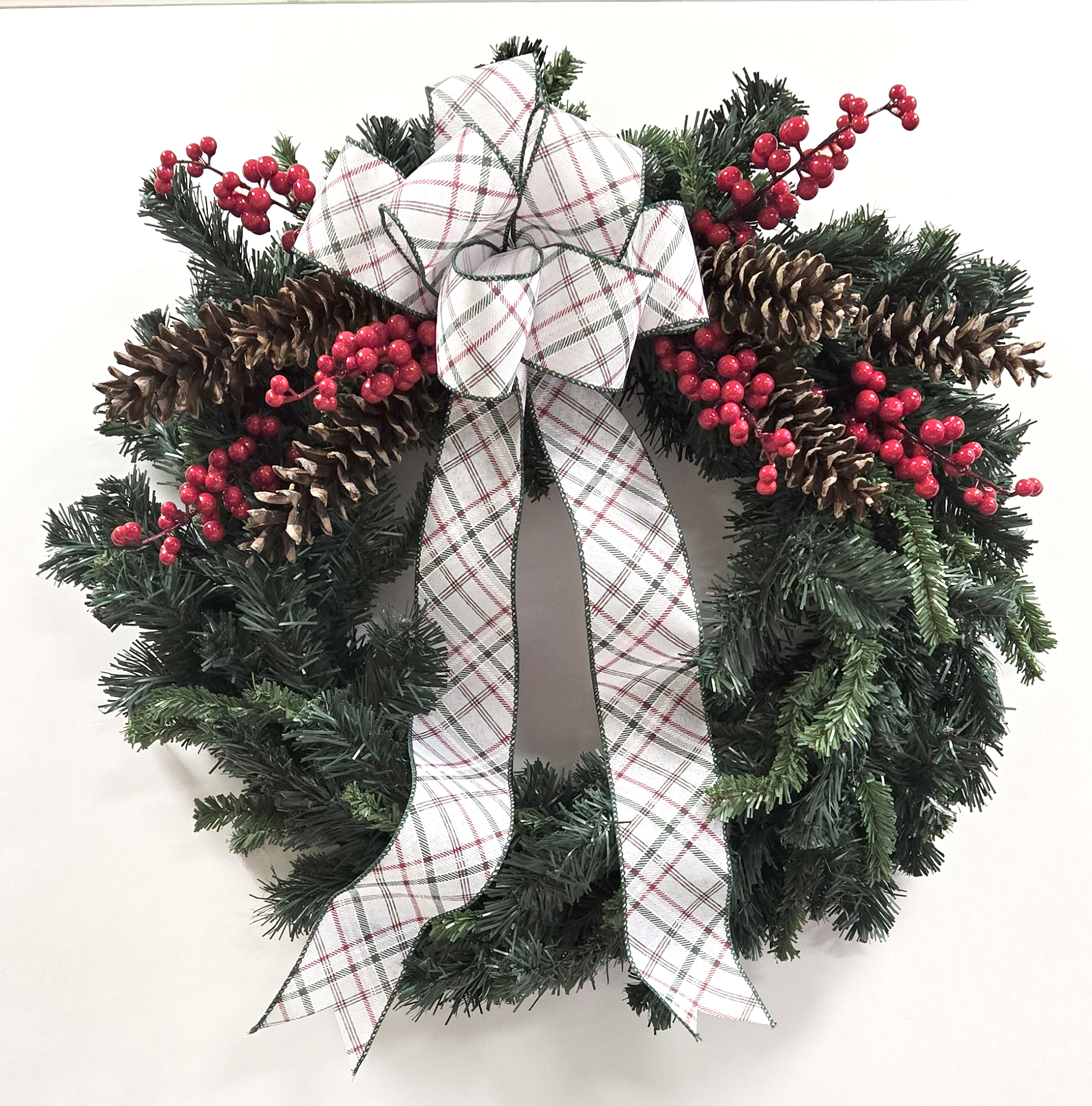 Classic Wreath with Pinecones & Berries